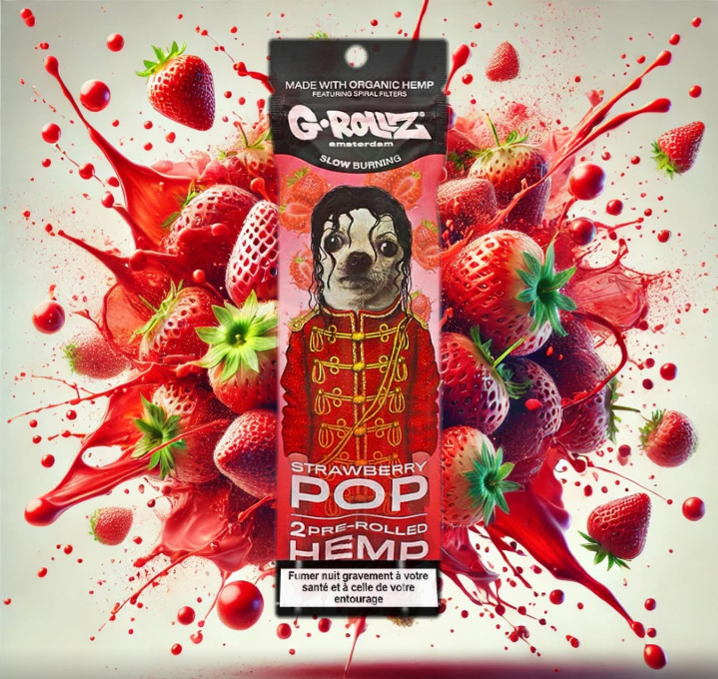 BLUNT CHANVRE G-ROLLZ AMSTERDAM STRAWBERRY POP PAR 2