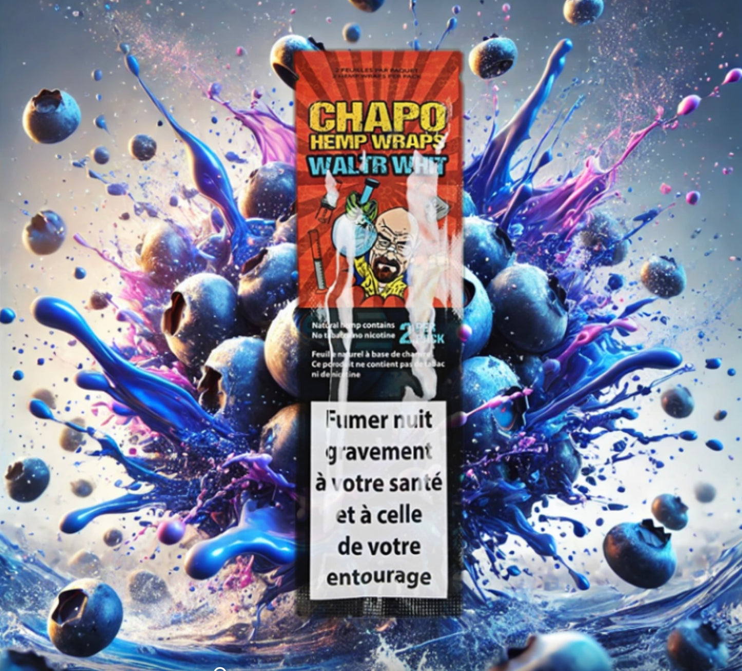 Blunt Hemp Wrap CHAPO Waltr Whit Myrtille
