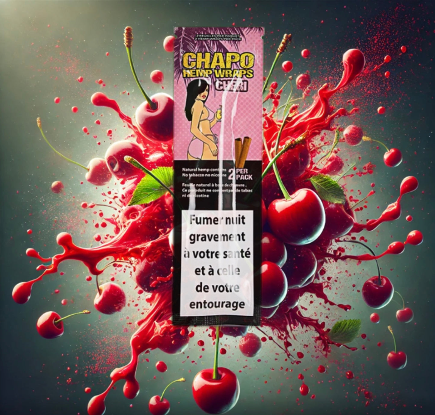Blunt Hemp Wrap CHAPO Cheri Cerise