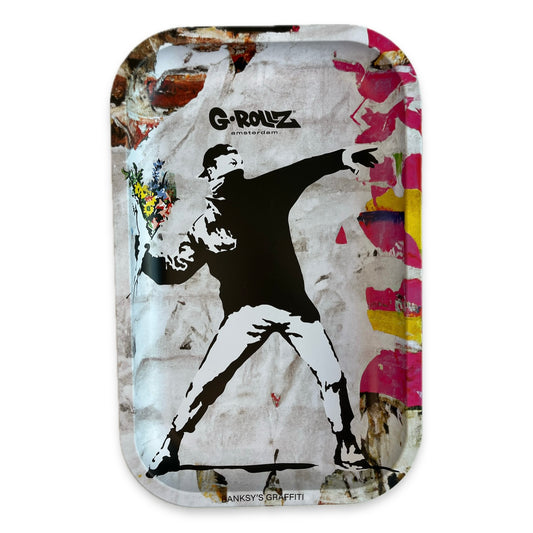 Plateaux à rouler G-Rollz Large Banksy Flower