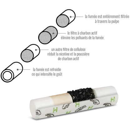 Filtres Hybrid charbon actif green